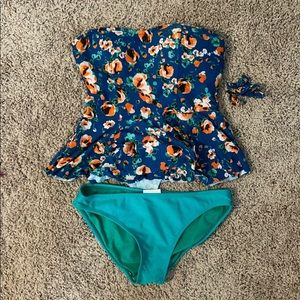 Anthropologie Swimsuit with Old navy bottoms